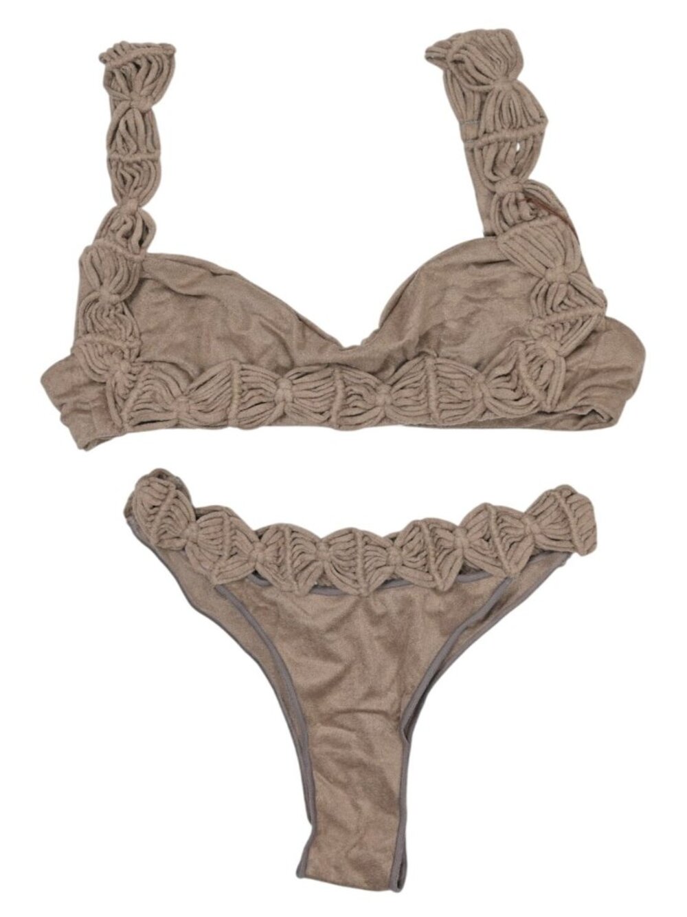 Thaikila Rose Des Sables Cheeky Bikini Set in Brown